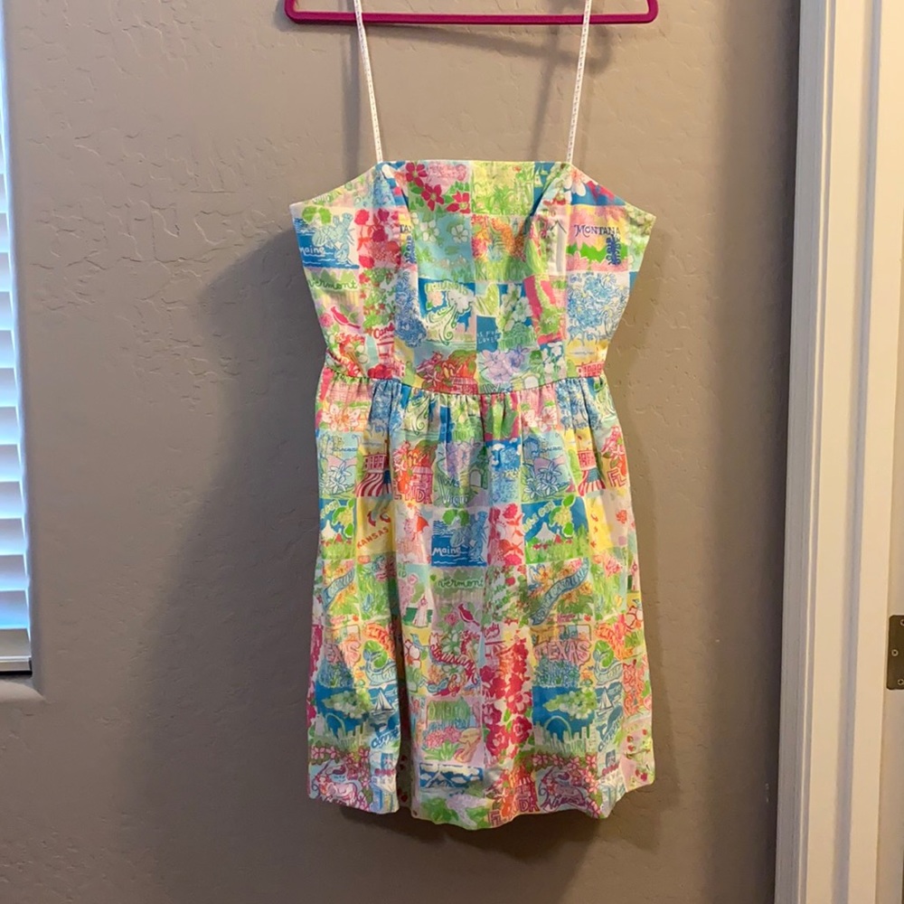 Lilly Pulitzer State of Mind Strapless dress 10